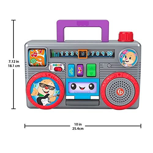 Fisher-Price Telefonino Ridi & Impara – 50 Canzoni E Frasi, 12 Pulsanti, 5 Lingue, Gioco Educativo Per Bambini 6+ Mesi (JMM31)