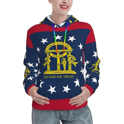 Sweat à capuche Géorgie pour femme vêtement cocooning soirée d'hiver au coin du feu