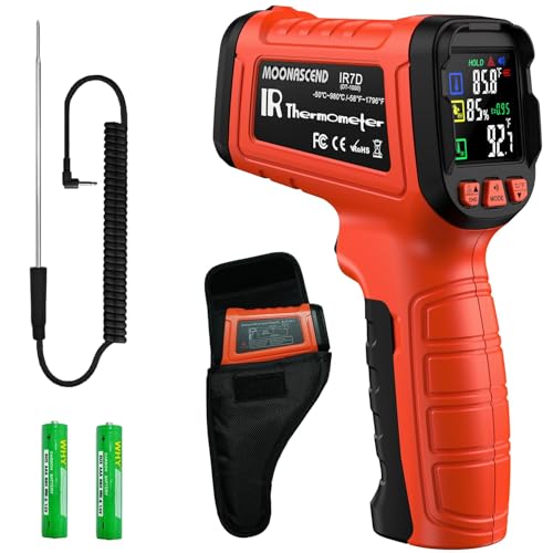 Thermomètre infrarouge pistolet thermique -50 980 avec thermocouple K