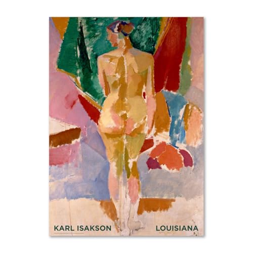 �f���}�[�N ���C�W�A�i�ߑ���p�� �|�X�^�[ Karl Isakson ? Standing model seen from behind (1918-20) A1 59.4×84.1cm
