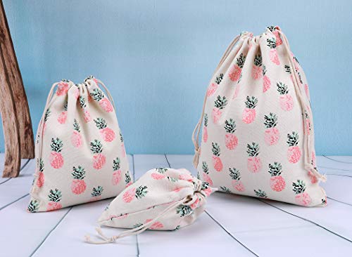 Amoyie - Lot de 3 Sac Organiseurs de Bagage, Petit Sacs Rangement, Tissu Pochettes pour Enfants Petit Objet, Voyage Accessoires, Cosmétiques Chaussettes – vue 2