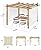 10x10 Ft Outdoor Aluminum Pergola, Upgraded Faux Wood Grain Retractable Pergola with Adjustable Roof & Side Mesh Screen, Modern Metal Patio Gazebo for Deck, Backyard, Porch, Vineyards, Beige + White