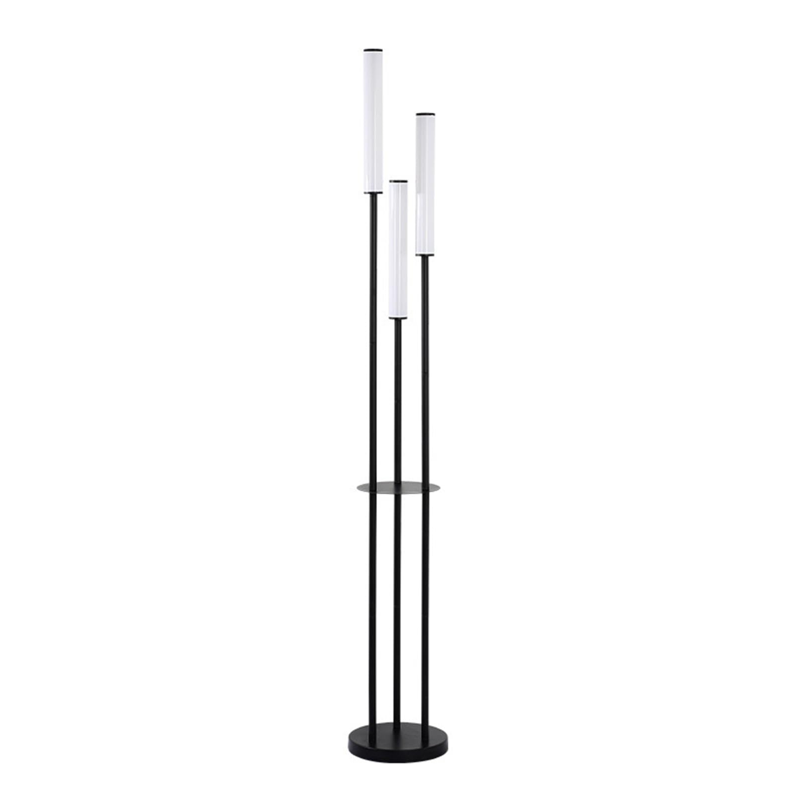 Lampe sur pied moderne d'angle au design épuré en acrylique