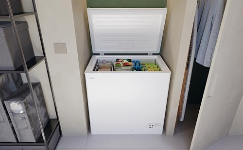 Candy CCHH 200E, Congelador Arcón Horizontal, Ancho 92CM, 196L, Tecnología Estática, 1 Cesto, Control Electrónico Externo, Indicador de Temperatura, Alarma Aumento de Temperatura, 39DB, Blanco - imagen 8