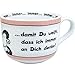 Produktbild Sheepworld Tasse Motiv Denke | Große Tasse aus Porzellan, 60 cl, Tasse mit Spruch, Jumbo-Tasse, XL-Tasse | Geschenk, Freund, Freundin | 42691