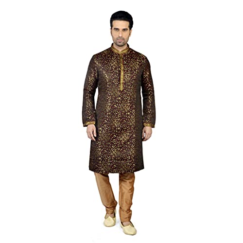 Tathastu Mens Silk Kurta Pyjama Set