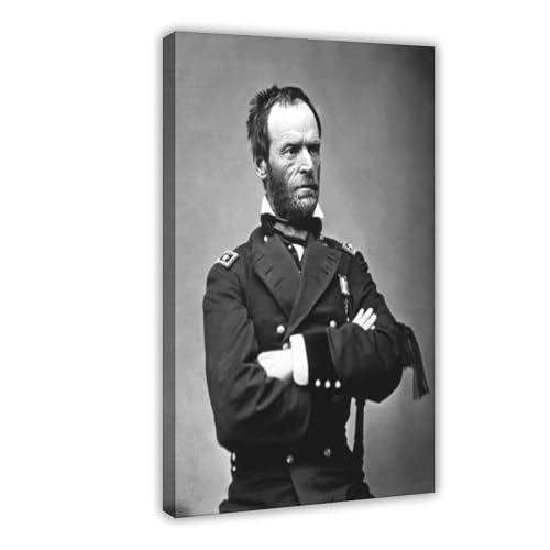 Portrait de Sherman sur toile pour décorer un bureau d'histoire ou salon