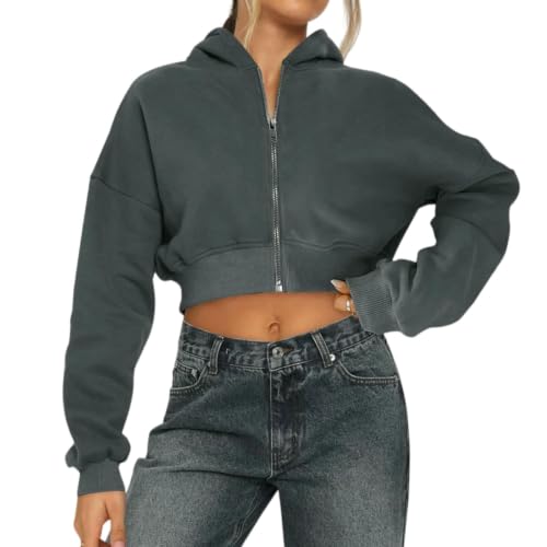 Sweat capuche femme contre le froid veste décontractée zippée mi-saison