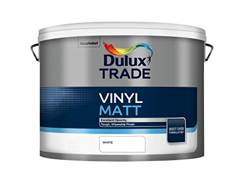 Dulux Trade 10L Vinyl Matt - White Finish