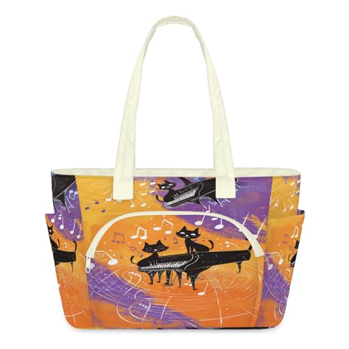 Sac fourre-tout léger matelassé grand format avec fermeture éclair pour femme