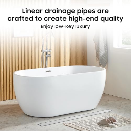 Image of DLONE Linear Shower Drain - 72 Inch Brushed Nickel, with Tile Insert Panel