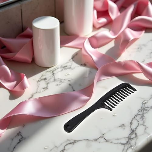 Peine desenredante negro para cabello rizado y largo miniatura 4