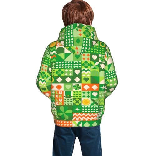 St Patrick's Day6 Kid Hoodies Boys Sweatshirts Girls Pullover with Pocket4