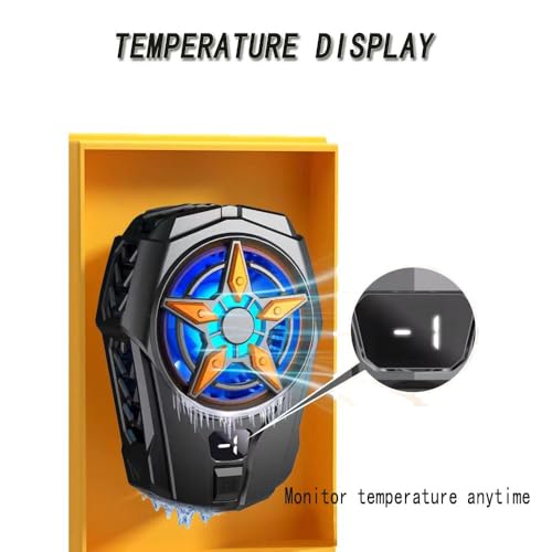 Image of BKN SL-09 Fast Ultra Cooling Mobile AC Fan Magnetic Radiator | Mobile Cooler USB Powered Fan Cooling Radiator Game Cooler -3 degree for Mobile Phone Gaming, Live Streaming