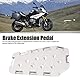 HEEPDD Fußbremshebel-Fußpedalvergrößerer, Verschleißfester Motorrad-Ersatz-Bremsverlängerer (Silber)