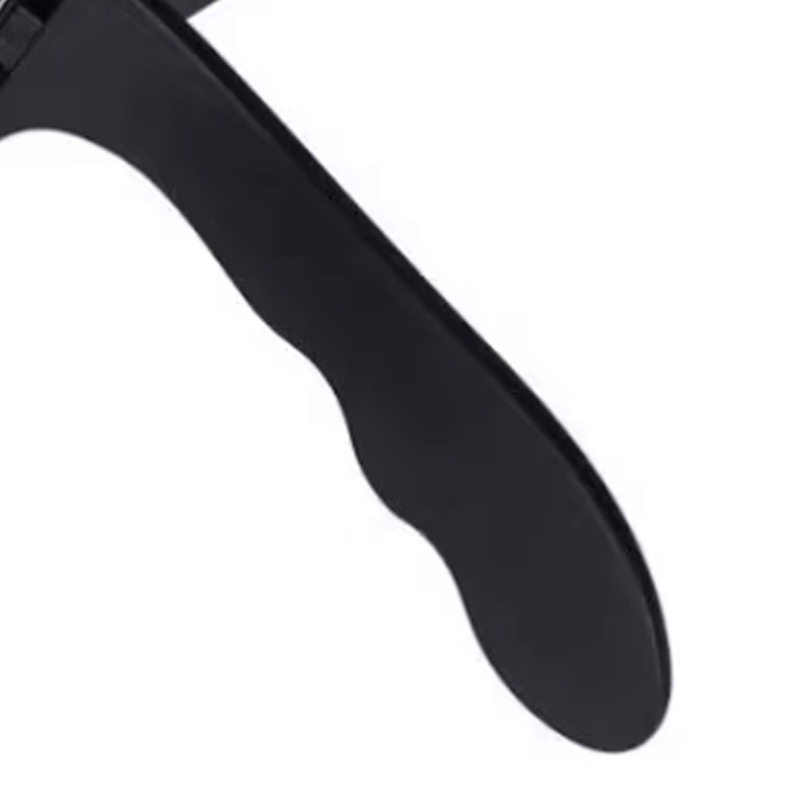 Léger Peigne en résine à long manche for hommes, brosse à cheveux démêlante de positionnement réglable en forme de S, multi-usages multifonctionnel(Svart,2 pcs)