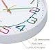 ACCSHINE Wanduhr Kinder Ohne TickgeräUsche Lautlos 30cm Modern Quarz Groß Batterie Betriebene Stereo Wanduhr Einfach zu Lesen für Kinderzimmer Zuhause KüChe Schlafzimmer BüRo Schule (Weiß)