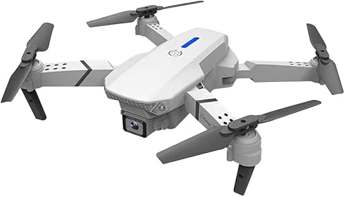 E88pro - Dron de doble cámara para adultos y niños, batería integrada de 1800 mAh, dron plegable, despegueaterrizaje con un botón, función de ajuste