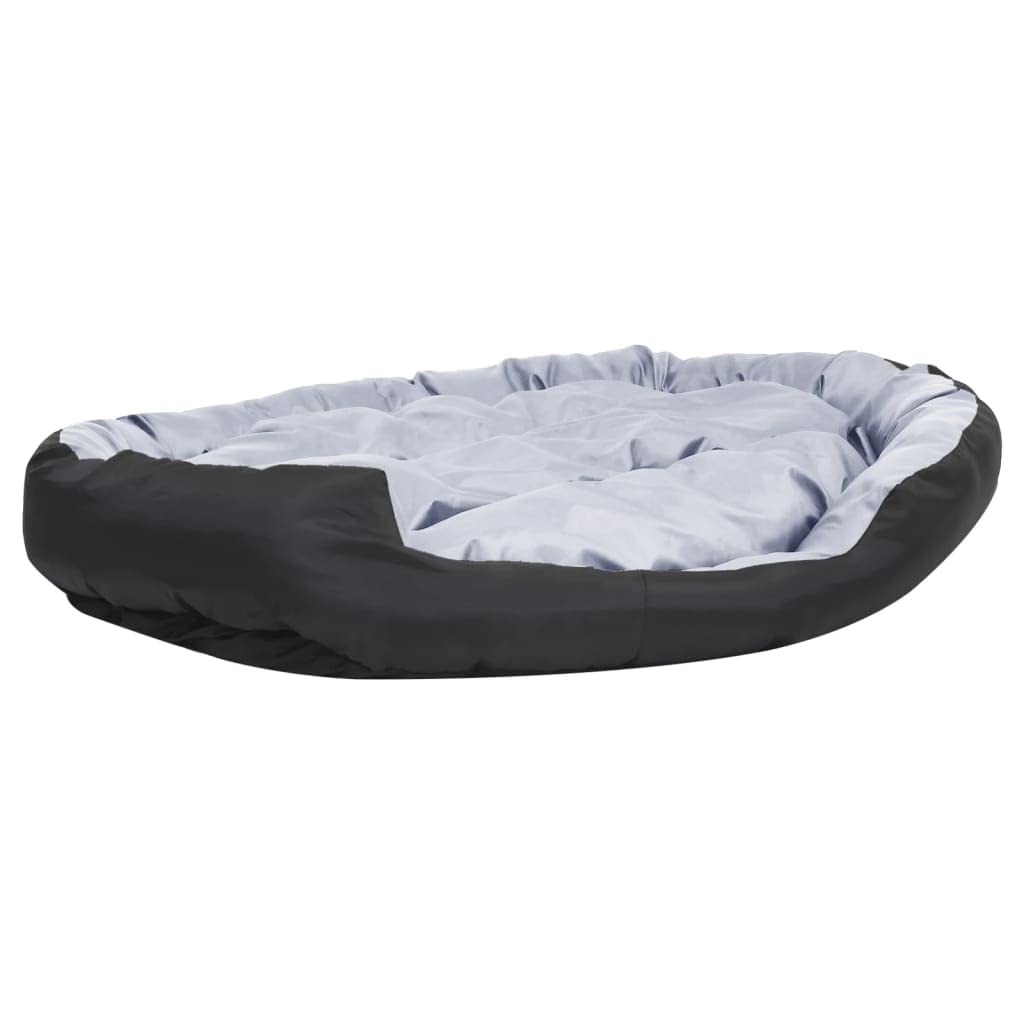 Hundekissen Wendbar 150x120 cm XXL Hundebett Waschbar Haustierbett Grau Schwarz Robustes Tierkissen mit 2 Kleinen Kissen Rutschfestes Haustiersofa für Große Hunde Welpen Outdoor Indoor