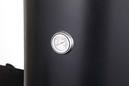 Foto von tepro Holzkohlegrill Räucherofen Fairfax, Räucherfass ca. 103,8 x 45,4 cm Ø, Grillfläche: ca. 41,2 x 38,8 cm, Schwarz, 1104N