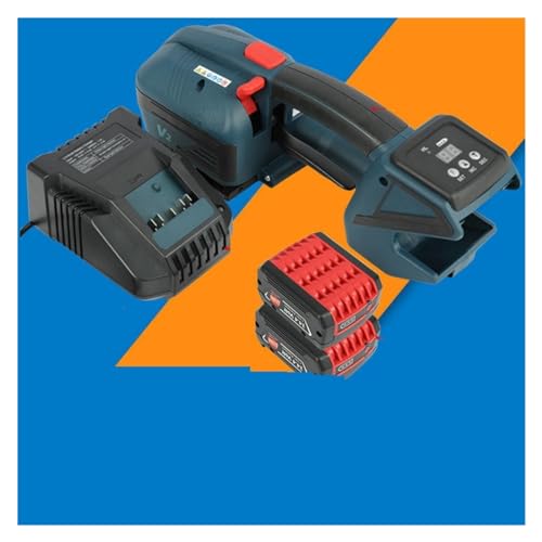 UMJIGF Electric Strapping Machine Automatic Electric Baler PET Plastic Steel Belt Handheld PP Belt Tensioner Portable Buckle-Free Hot Melt Strapping Machine,Pneumatic baler A25