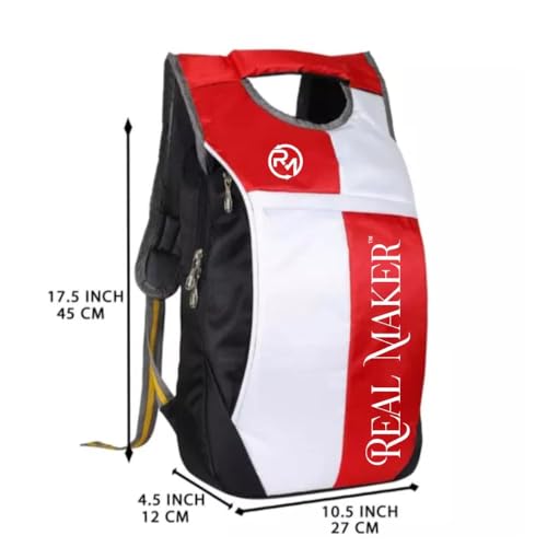 Image of 25L Waterproof Lightweight Backpack for Men & Women, Stylish School College Travel Gym Bag with Organizer Compartments, Bottle Holder, Padded Shoulder Straps & Back Support