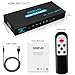 HDMI Switch SGEYR 5x1 HDMI Switcher 5 in 1 Out HDMI Selector 5 Port Box with IR Remote Control HDMI 1.4 HDCP 1.4 Support 4K@30Hz Ultra HD 3D 2160P 1080P