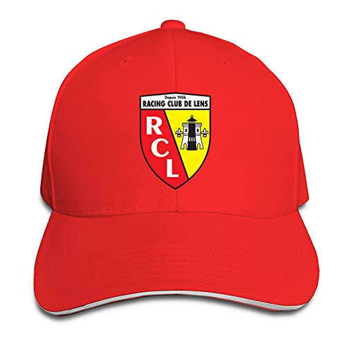 Casquette Racing Club de Lens, logo imprimé - rouge, taille unique