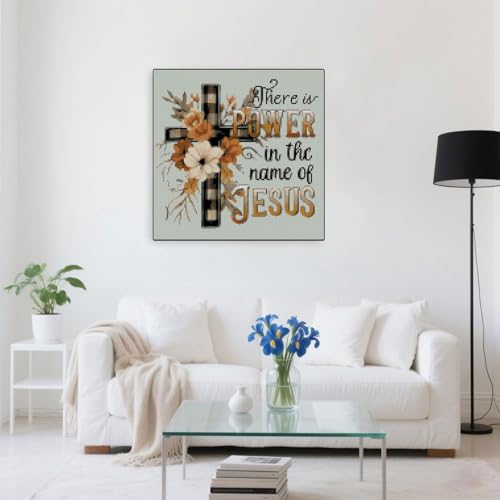 Image of Religious Stamped Cross Stitch Kits -Needlepoint Counted Cross Stitch Kits for Beginners,Religious Cross Dimensions Cross Stitch Kits Embroidery Kit Arts and Crafts for Beginners 13.7x13.7 inch