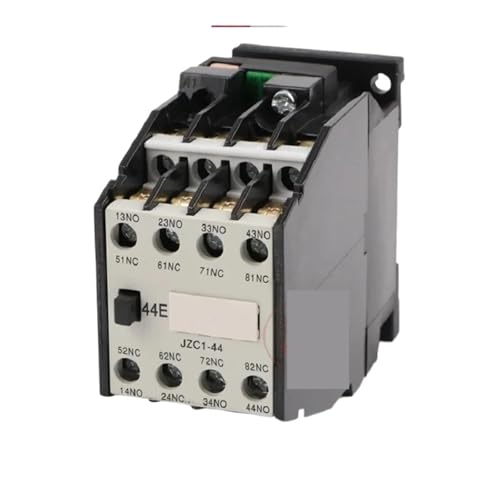 Relé tipo contactor JZC1-62 con bobina AC24V para controlar ocho circuitos a la vez