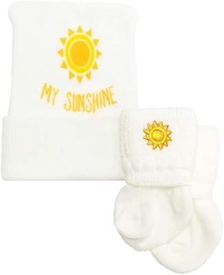 Nurses Choice Newborn Baby My Sunshine Hat & Sock Set Yellow