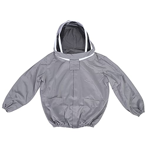 Veste de voile apicole grise en coton pour récolter le miel au rucher