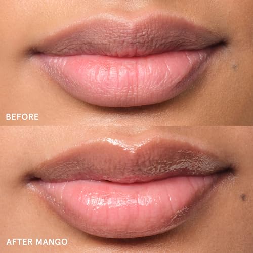Image of Glossier Balm Dotcom Hydrating Tinted Lip Balm - Universal Salve, Up to 12Hr Moisture for Dry Lips, Cuticles & Skin - Lanolin, Beeswax & Castor Oil - Mango, Tropical Peach Tint, 15ml
