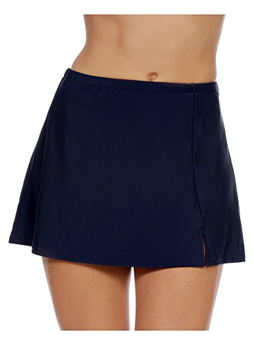 Shape Solutions Solid Swim Skirt Navy 12