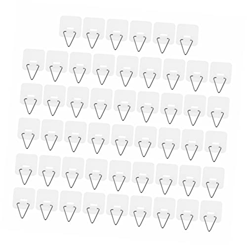 Veemoon Space Maximizing Plate Hangers 50 Pcs Wall Mount Dish Holders Easy Install Sturdy Plastic Hooks