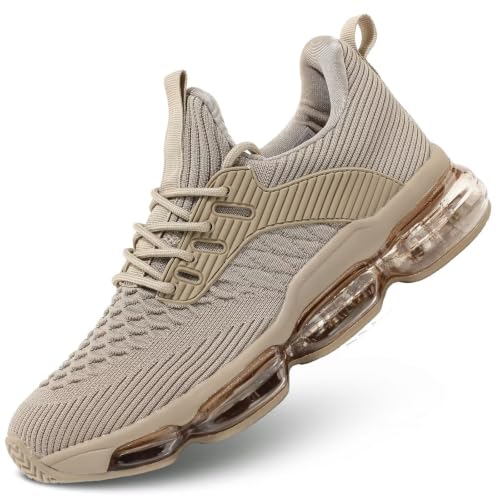 Image of Socviis Men's Air Cushion Running Shoes Breathable Tennis Fashion Sneakers Non Slip Workout Casual Sport Shoes Gym Training Comfortable Walking Shoes