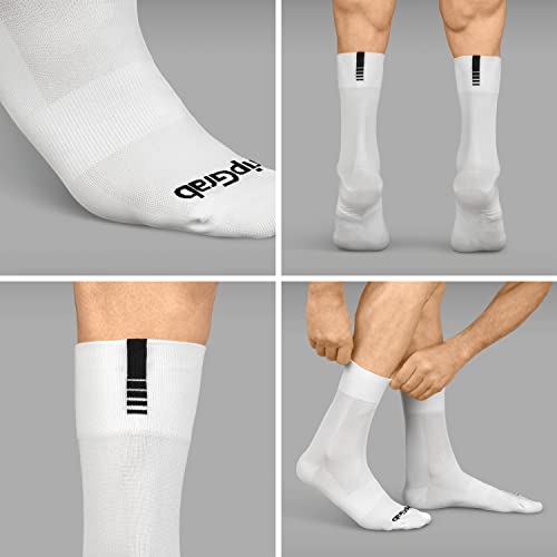 Image of GripGrab Lightweight SL Performance Summer Cycling Socks Eyecatching 2 Lengths Road Mountain Gravel Bike Indoor Biking