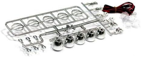 Redcat Racing Hexfly HX-LED-002 - Juego de barras de luces LED con 5 focos, cromada