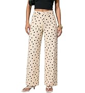 GRAPENT Wide Leg Jeans for Women High Waisted Polka Dot Stretch Denim Pants | Polka Dot, 90s Bagg...