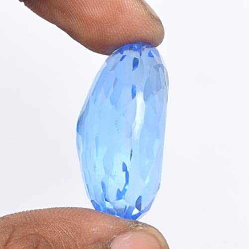 Gemhub Attractive Blue Topaz 67.35 Ct. Perfect Oval Cut Loose Gemstone For Jewelry Making #TOP3