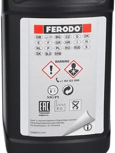 Ferodo FBX100A - Liquido freni FBX100 DOT 4 lattina da 1 litro