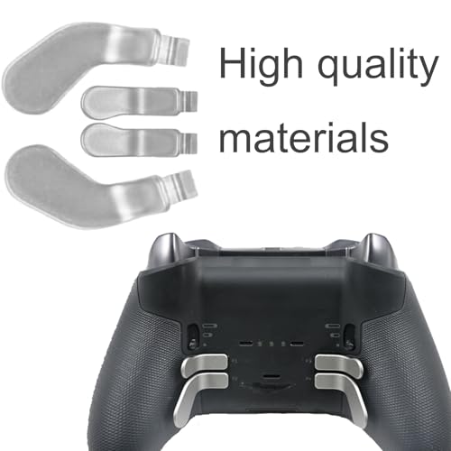 Image of 5 Pack Metal Paddles for Xbox Elite 2 Controller,Elite Series 2 D-Pads Replacement Parts for Xbox Controller Elite Series 2, Elite 2 Core Controller Accessories(Silver) [video game]