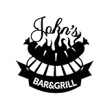 Personalisiertes Metallschild, personalisierbar, Grill- und Barschilder, personalisierbar, Eisenstahlschild für Innen- und Außenbereich, Dekoration, Vater, Geschenk, Einweihungsfeier, Geburtstag (Stil