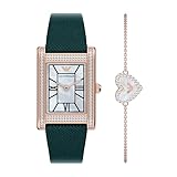 Emporio Armani Donna Orologio 32MM in acciaio inossidabile color oro rosa, AR80085SET
