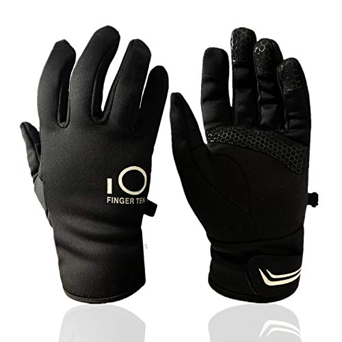 Jeantet Sport Winter Gloves Men Women Touch Screen Waterproof Windproof Value Pair, Black Glove Soft Durable Comfortable Hiking Running Cycling For Outdoor Sport Size Small M L XL (X/Large)