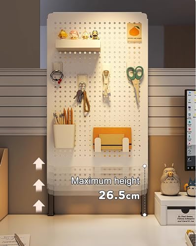 Genérico Estante de Pared para Herramientas con Tablero Perforado para Garaje, Almacenamiento de Brocas, Juego de Llaves, Soportes, estantes de Tablero Perforado para Escritorio, Kit Combinado de Tab