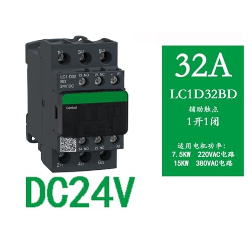 Contacteur CC LC1D12BDC D09BDC bobine 24V protection thermique accrue - 2