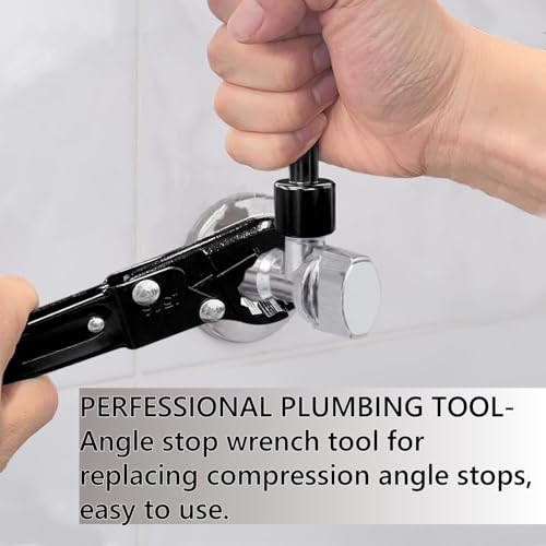Angle Stop Wrench Kit Professional Plumber Wrench Tools,Plumbing Wrench Kit for Installing Compression Angle Stop and Removing The Compression Ring by SHENDALE - Image 3