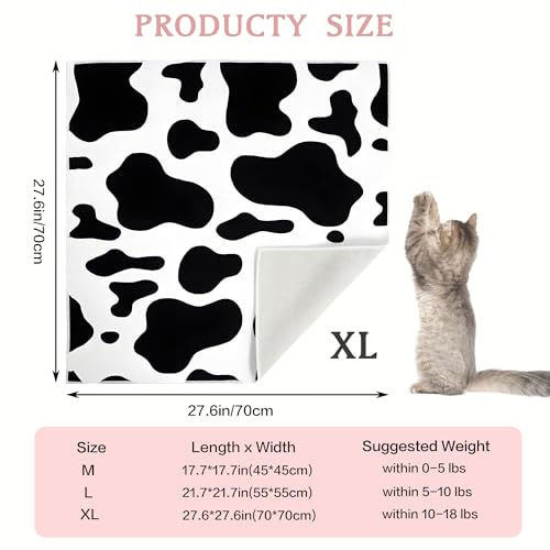 Image of Cat Grooming Wrap Cat Wrap for Cutting Nails Cat Restraint for Nail Clipping to Anti-Runaway /Scratch /Bitten Self-Adherent Soft Cat Swaddle Wrap for Calming & Holding Cat