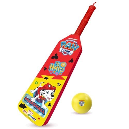 Image of Wembley Paw Patrol Cricket Bat Ball Set for Kids| EVA Foam Lightweight Cricket Bat and Ball| Active Playtime with Ergonomic Design Bat for Kids Age 2+ (Marshall)